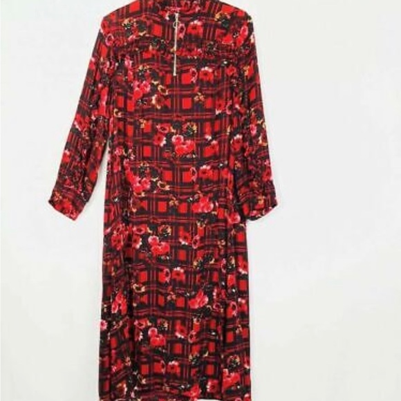 ASOS Red/Black Smock Dress Size 16 UK - Picture 10 of 10